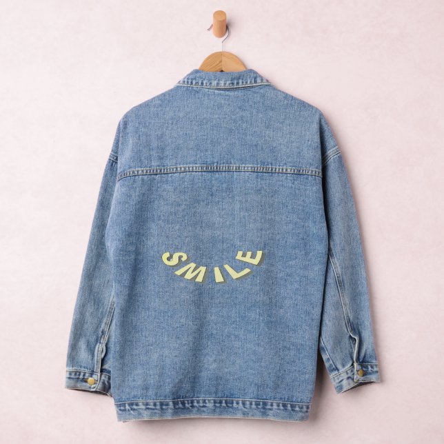 Lächeln auf Text Jeansjacke (Hangar)