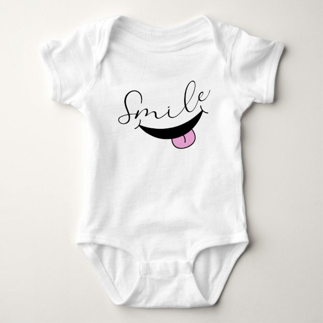 Lächeln  baby strampler (Vorderseite)
