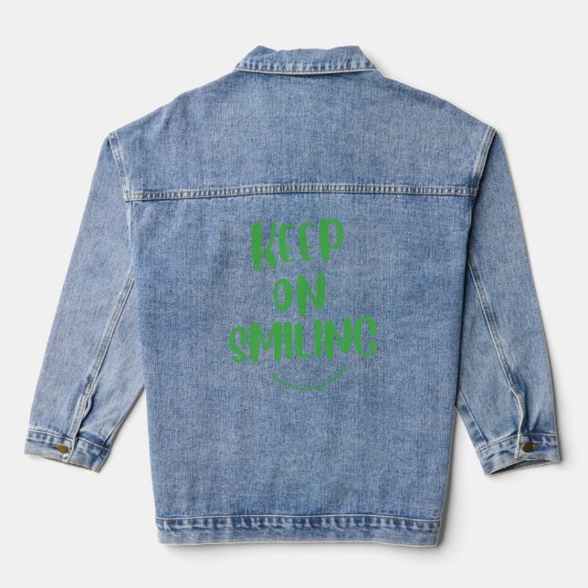 Lächeln behalten jeansjacke (Rückseite)