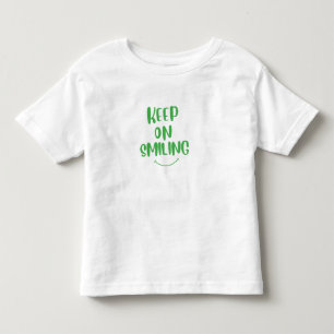 Lächeln behalten kleinkind t-shirt