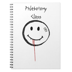 Lächeln Bloody Vampire Notizblock