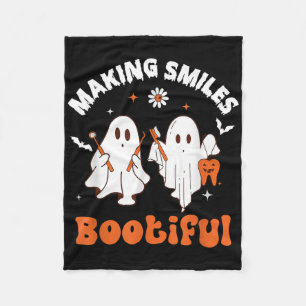Lächeln bootiful Funny Ghost Dentist Hallowe Fleecedecke