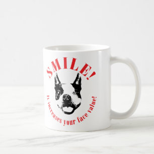Lächeln Bostons Terrier - Nominalwert Kaffeetasse