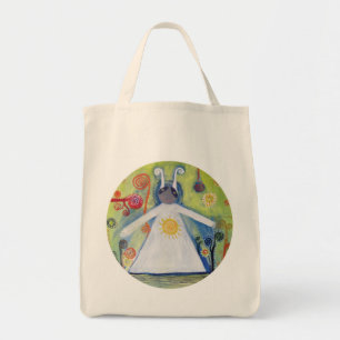 Lächeln Creauture Umarmung Abstrakte Kunst Tasche