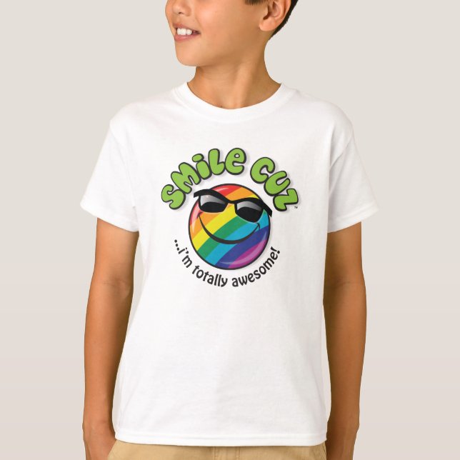 Lächeln cuz… bin ich total fantastisch! T-Shirt (Vorderseite)