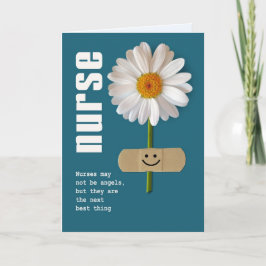 Lächeln Daisy. Nurses Day Grußkarten Karte