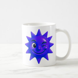 Lächeln der blauen Sonne Kaffeetasse