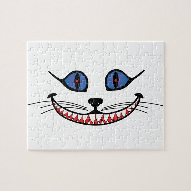 Lächeln der Cheshire-Kat BLAU (Horizontal)