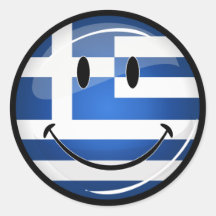 Lächeln der griechischen Flagge