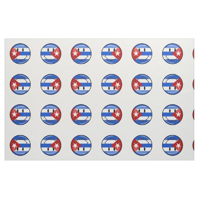 Lächeln der kubanischen Flagge Stoff (Fat Quarter (45,7 x 55,9 cm))