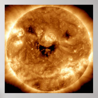 Lächeln der Sonne von der NASA-Sonnenstudio