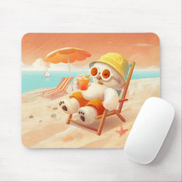 Lächeln Dog - Strandmodus eingeschaltet Mousepad