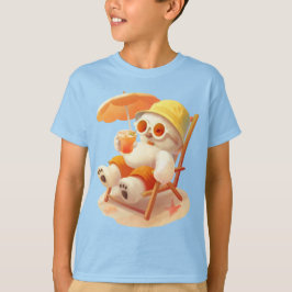 Lächeln Dog - Strandmodus eingeschaltet T-Shirt