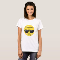 Lächeln Emoji mit Sonnenschirmen Homeschool Cool