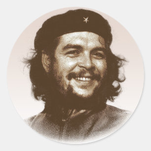 Lächeln Ernesto Che Guevara Runder Aufkleber