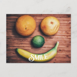 Lächeln Fruit Funny Food Lächeln Postkarte
