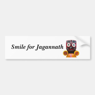 Lächeln für Jagannath Autoaufkleber
