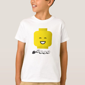 Lächeln-gelber Kopf scherzt T - Shirt