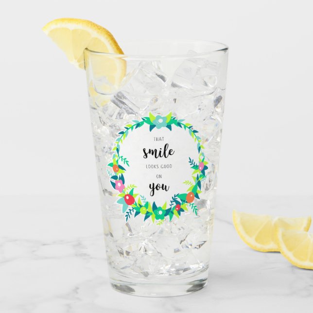 Lächeln Glas (Vorderseite Ice)