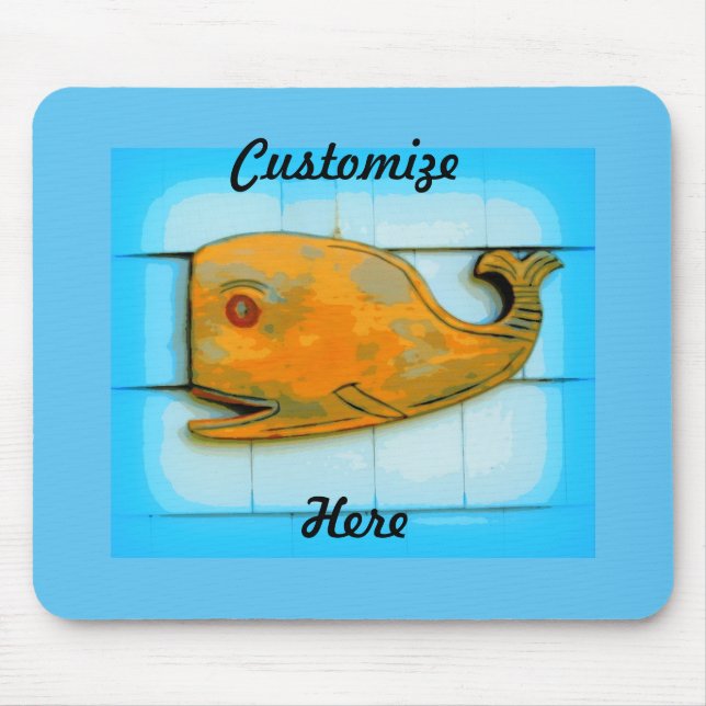 Lächeln glücklich Wal blauen Thunder_Cove Mousepad (Vorne)