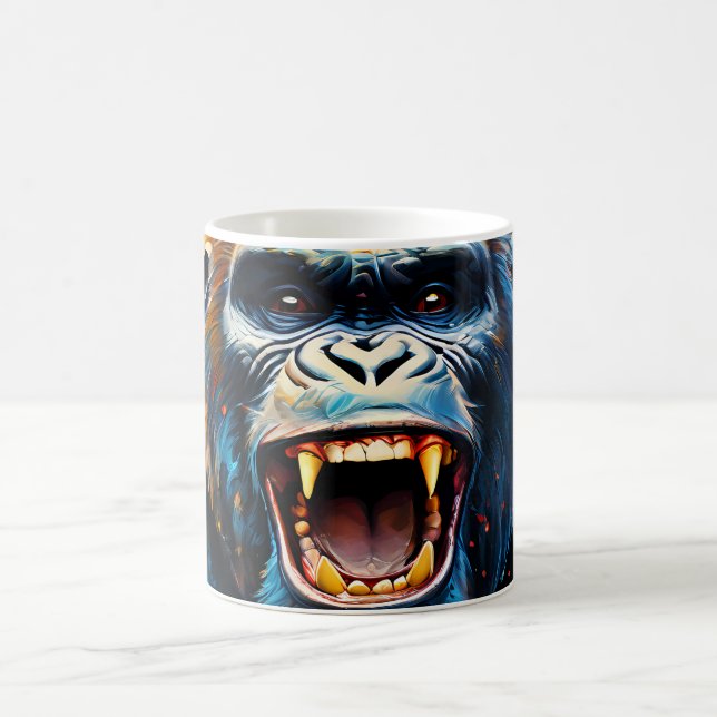 Lächeln Gorilla Kaffeetasse (Mittel)