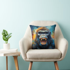 Lächeln Gorilla Kissen