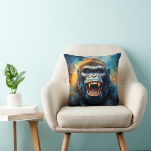 Lächeln Gorilla Kissen