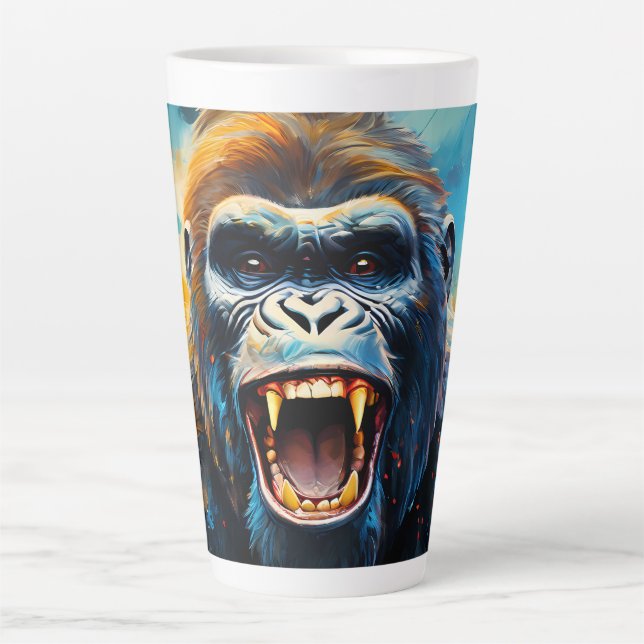 Lächeln Gorilla Milchtasse (Vorderseite)
