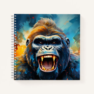 Lächeln Gorilla Notizbuch