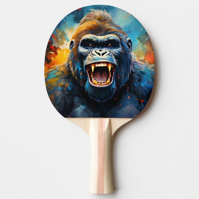 Lächeln Gorilla Tischtennis Schläger (Vorderseite)