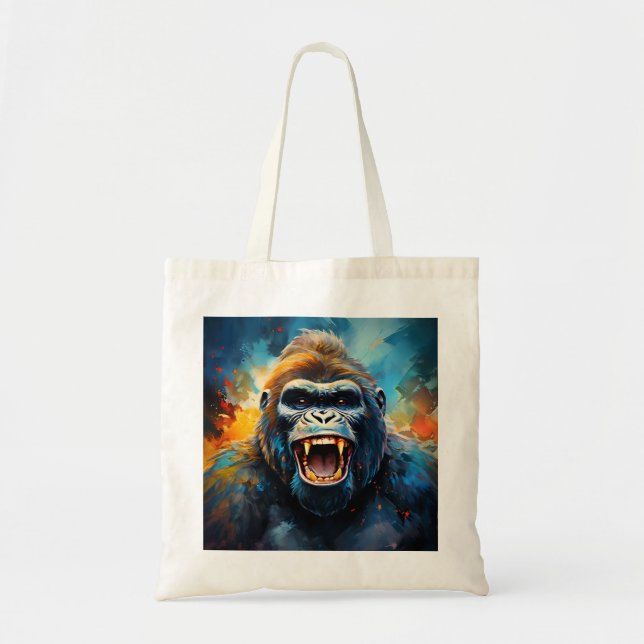 Lächeln Gorilla Tragetasche (Vorne)