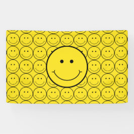 Lächeln Grin Face Gelbes Glück Banner