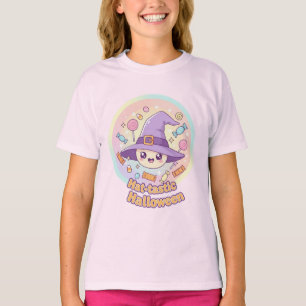 Lächeln Hexenhut Halloween-T - Shirt - Niedliches