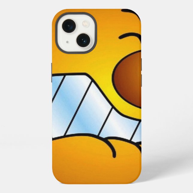 Lächeln - ich habe Schmerzen - iPhone Hülle (Rückseite)