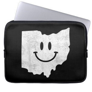 Lächeln in OH - Funny Ohio Happy Face Laptopschutzhülle
