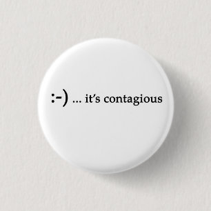 Lächeln… ist es ansteckender Knopf Button