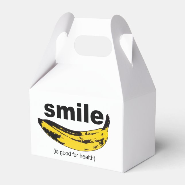Lächeln ist gut für Health Cube Gefallen Box Geschenkschachtel (Vorderseite)