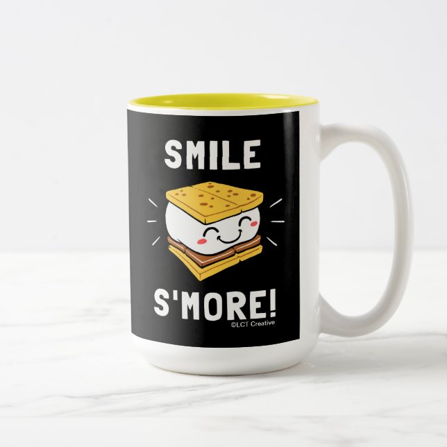 Lächeln ist mehr zweifarbige tasse (Rechts)