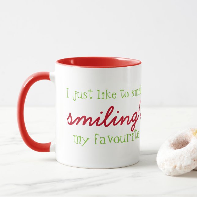 Lächeln ist meine liebste Tasse (Mit Donut)