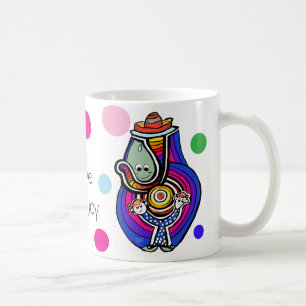 Lächeln Joy Party Cartoon Art Kaffeetasse