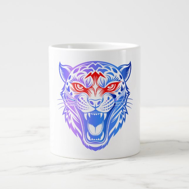 Lächeln Kitty Jumbo-Tasse (Vorderseite)