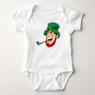 Lächeln Leprechaun St. Patrick's Day Baby Strampler