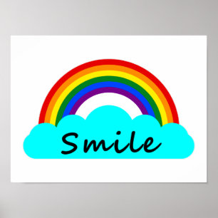 Lächeln - LGBT Regenbogen Poster