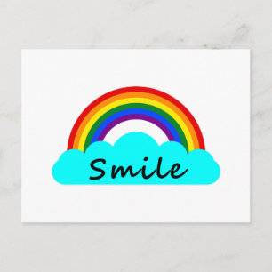 Lächeln - LGBT Regenbogen Postkarte