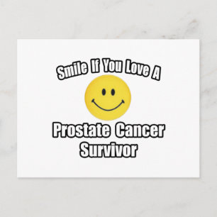 Lächeln ...Liebe ein Prostatakrebsüberlebnis Postkarte