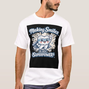 Lächeln machen ist meine Superkraft Lustiger Zah T-Shirt