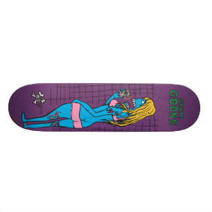 Lächeln, Mädchen Skateboard