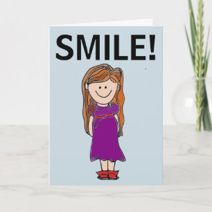 LÄCHELN! MÄDCHENKARTE KARTE