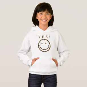 Lächeln mit Kaffeebohnen Hoodie