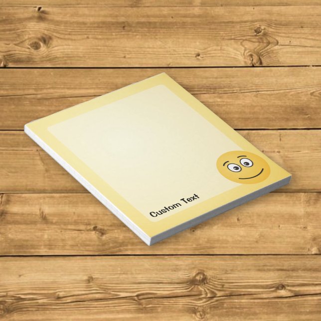 Lächeln mit Open Eyes Notepad Notizblock (Von Creator hochgeladen)